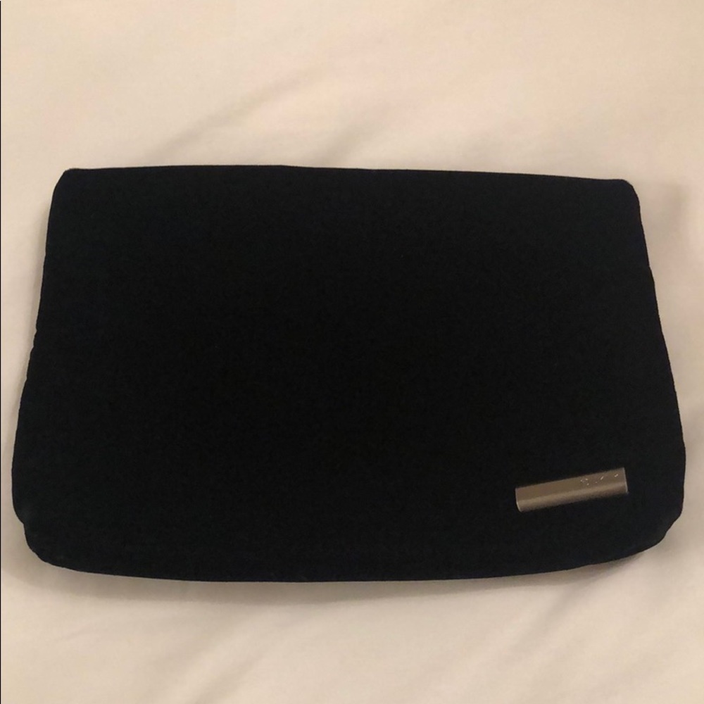 DKNY Black Velvet Pouch